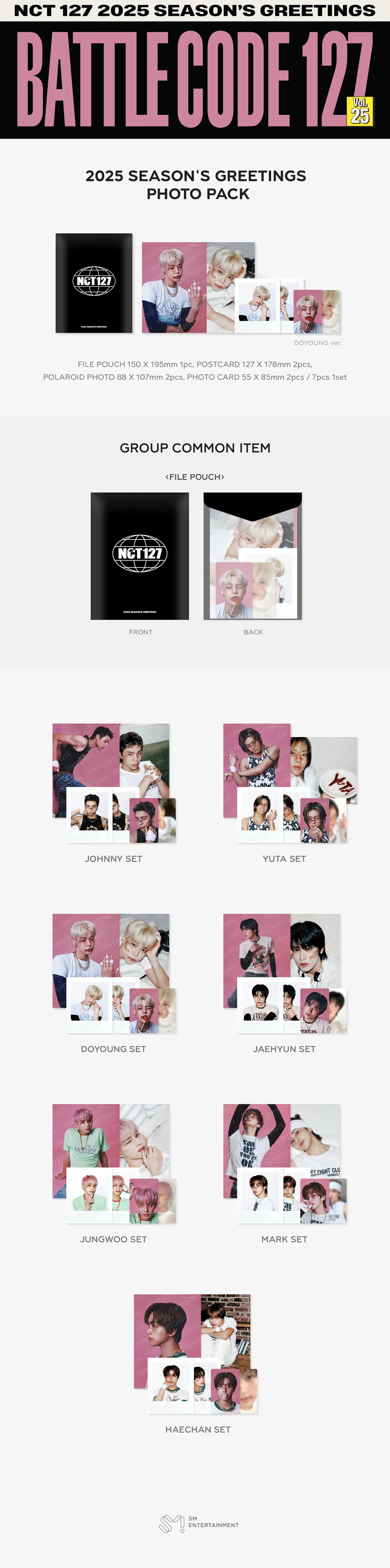 NCT 127 - Season's Greetings 2025 Photo Pack