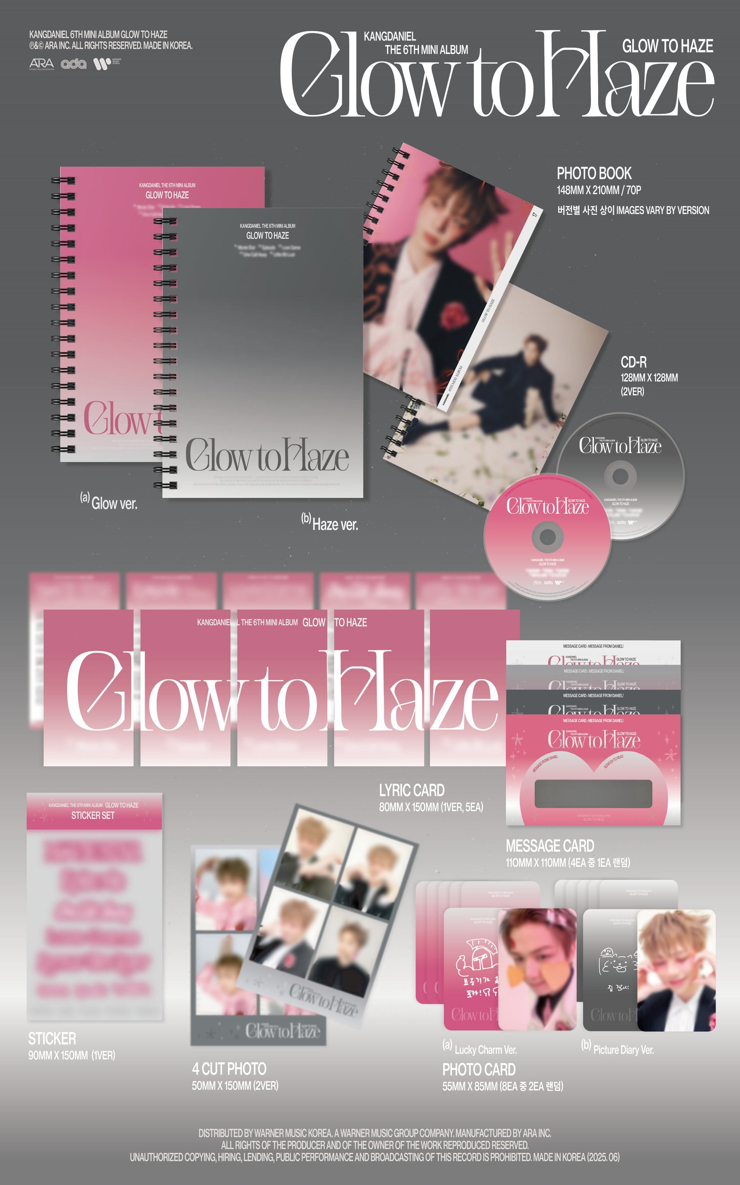 KANG DANIEL - GLOW TO HAZE (Photobook Ver)