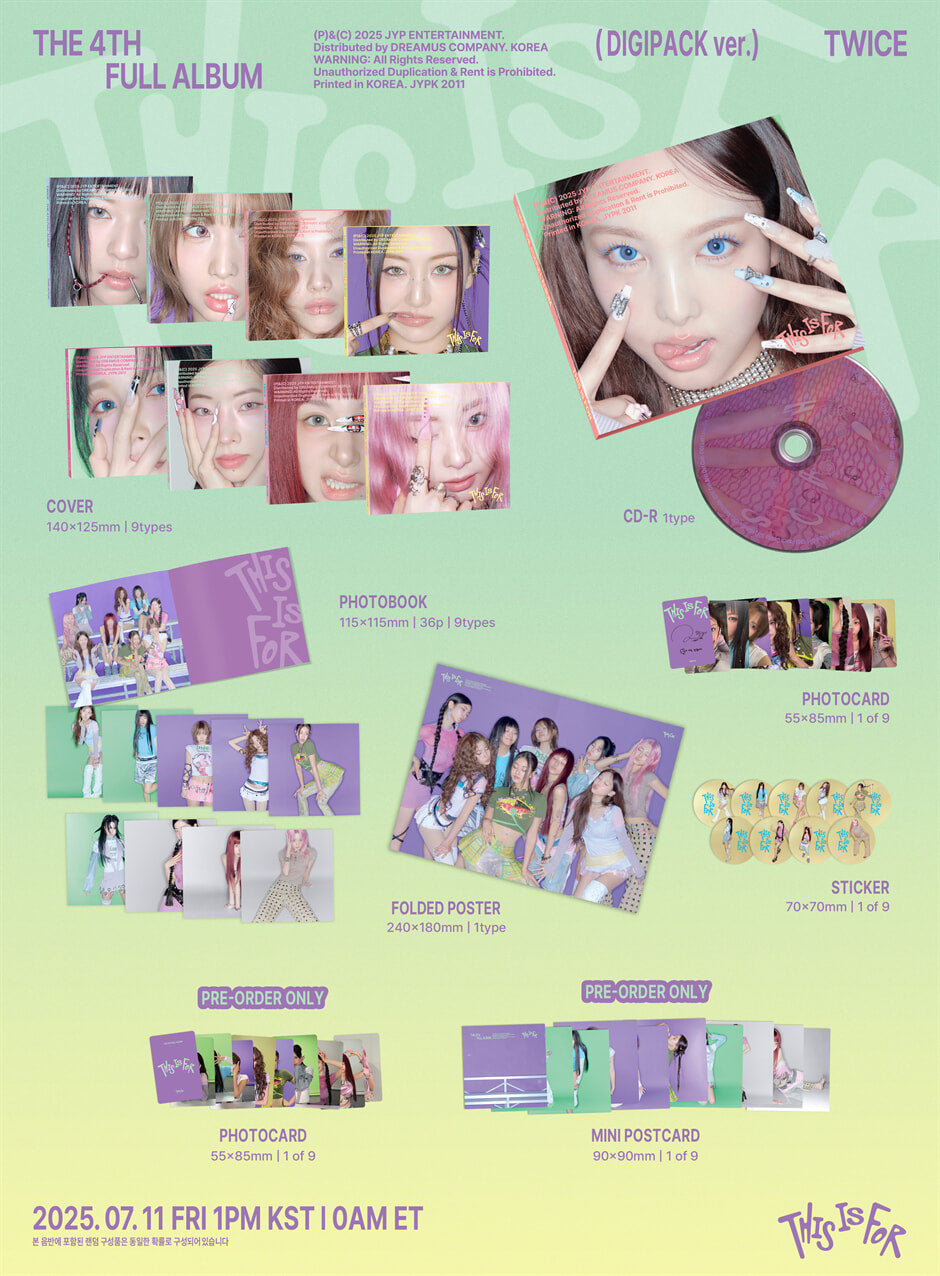 TWICE - THIS IS FOR (Digipack Ver.)