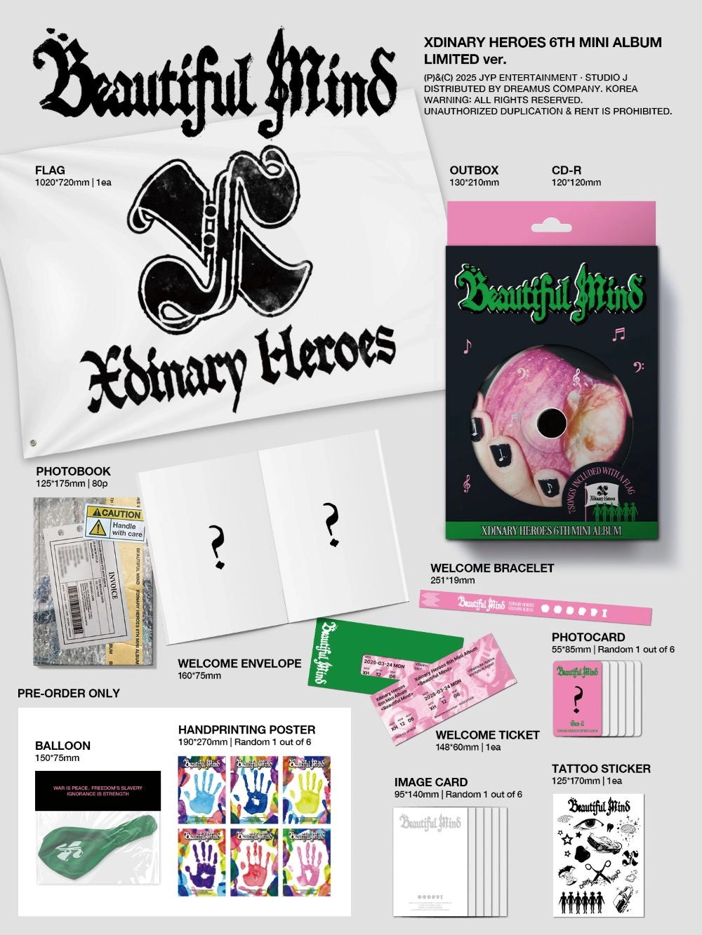 Xdinary Heroes - Beautiful Mind (Limited Ver)