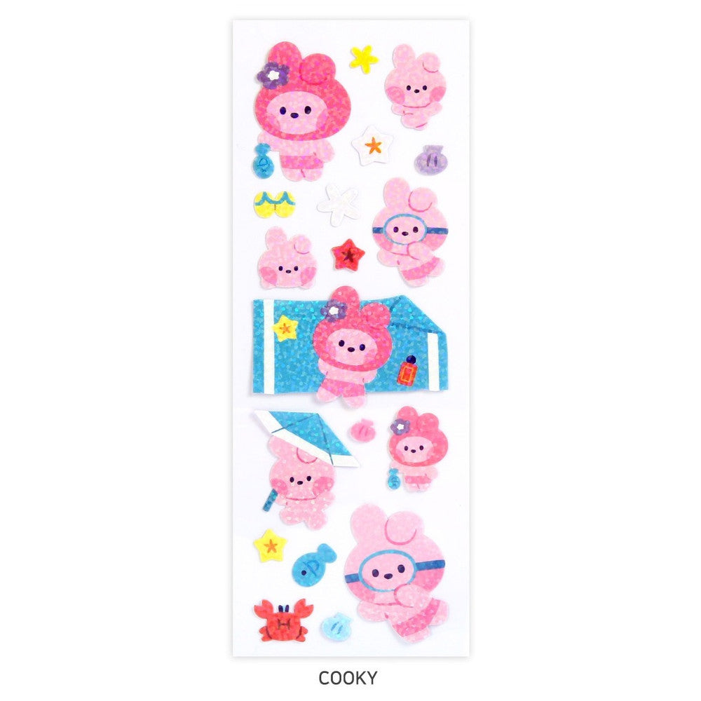 BT21 Minini - Summer Sky Hologram Sticker