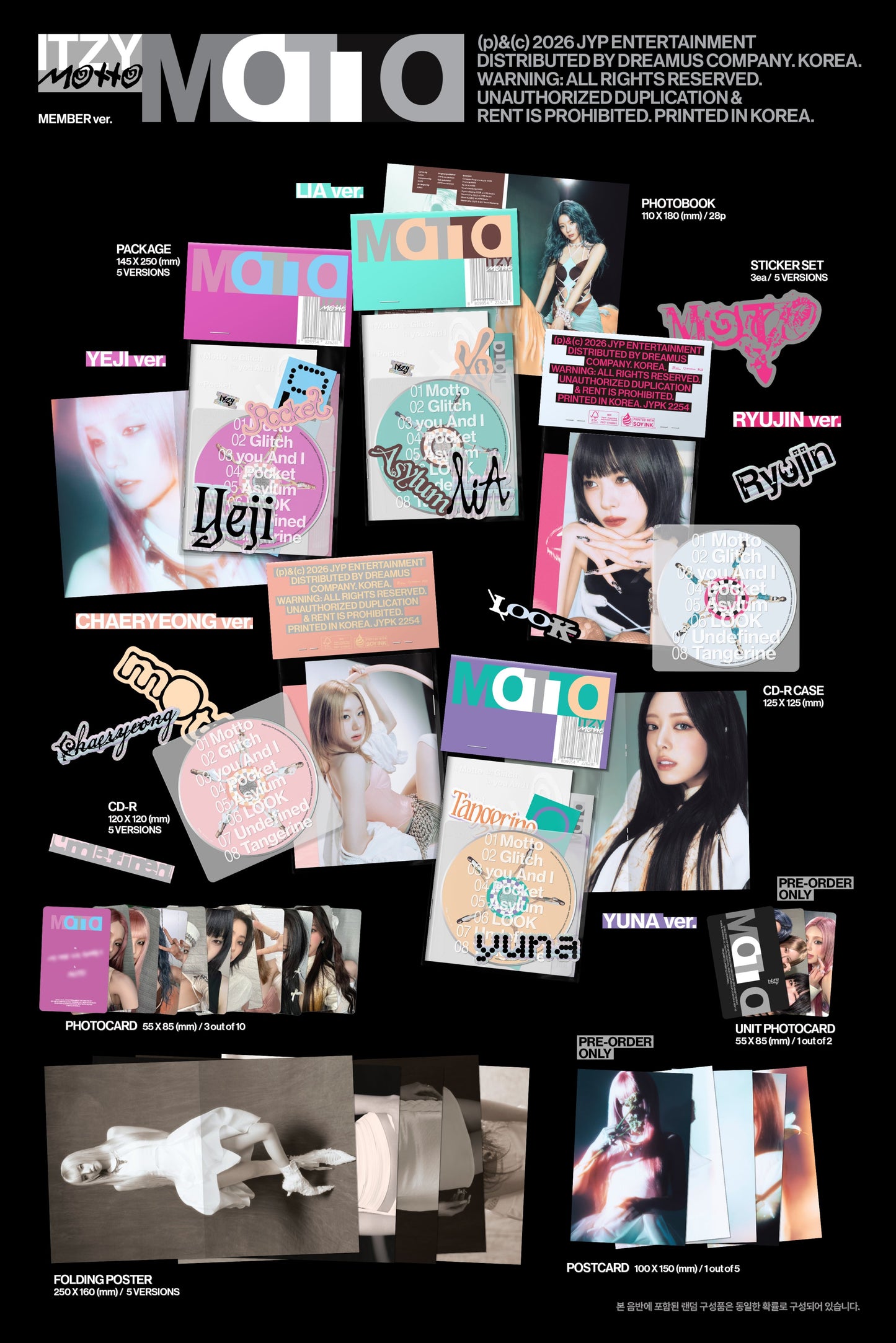 ITZY - MOTTO (Member Ver.)
