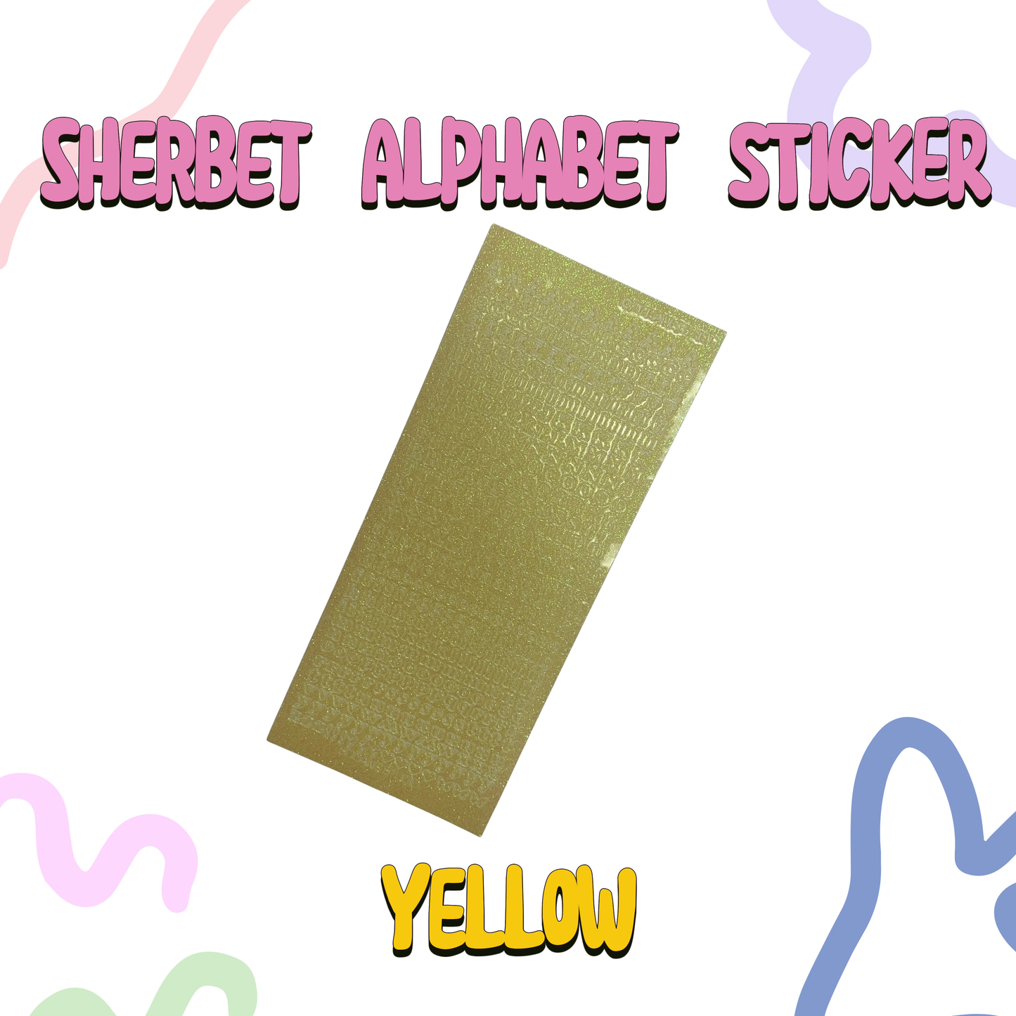 SOOANG STUDIO - Sherbet Alphabet Sticker