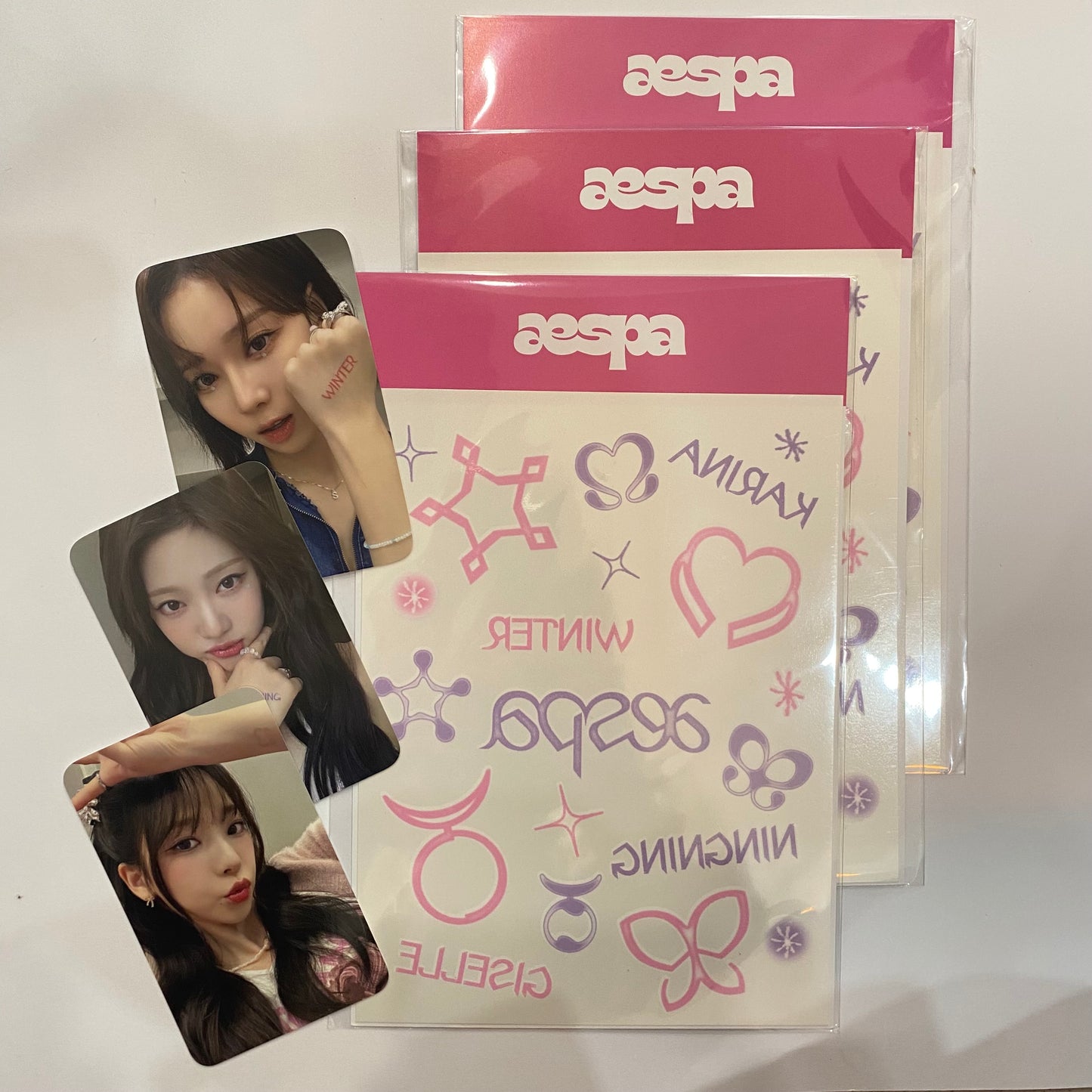 AESPA - Come to My illusion Tattoo Sticker Set