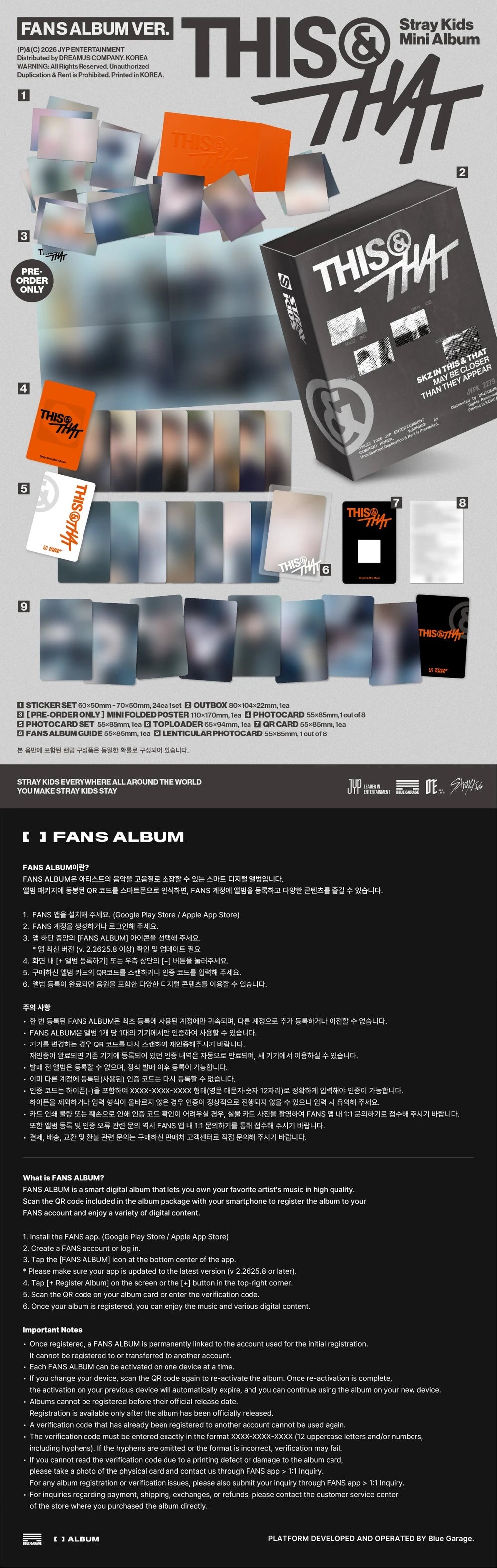 STRAY KIDS - THIS & THAT (Fans Album Ver.)