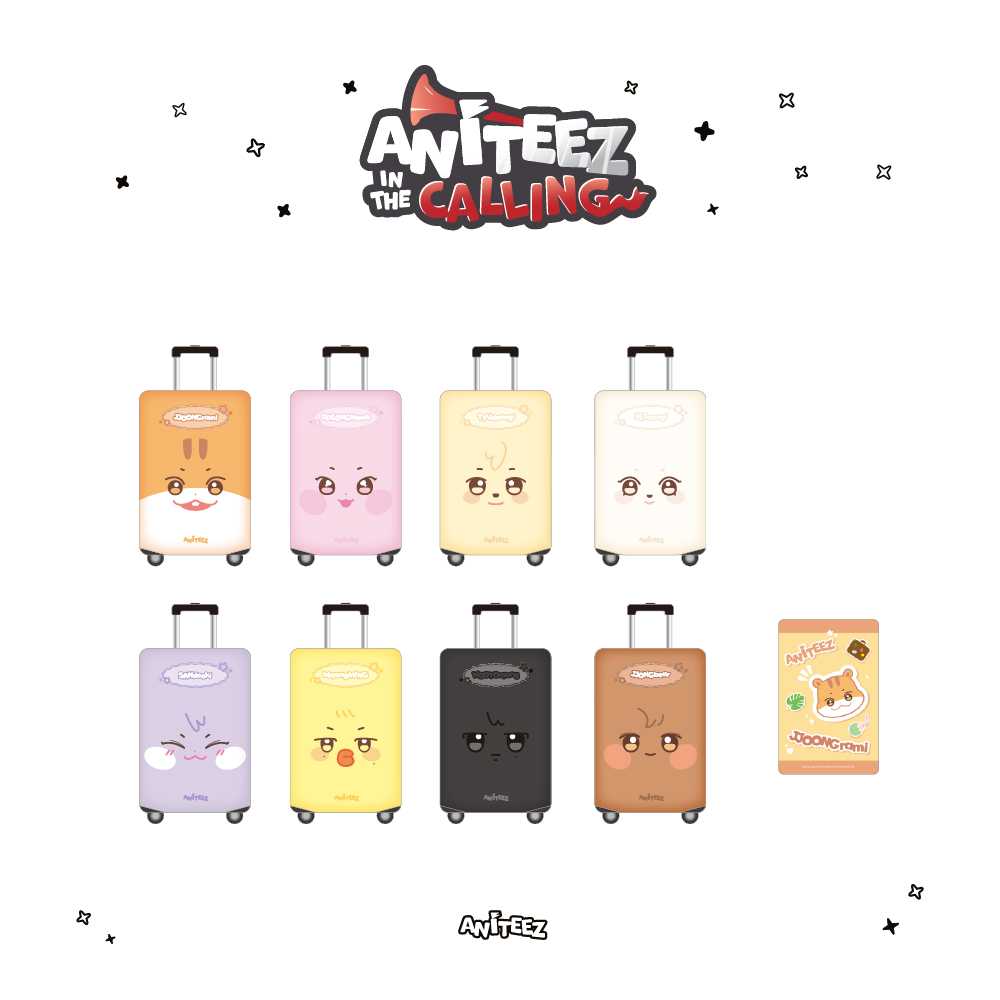 ateez 公式グッズ　ケース PRE-ORDER] ATEEZ - ANITEEZ [IN THE CALLING] LUGGAGE COVER (SMALL