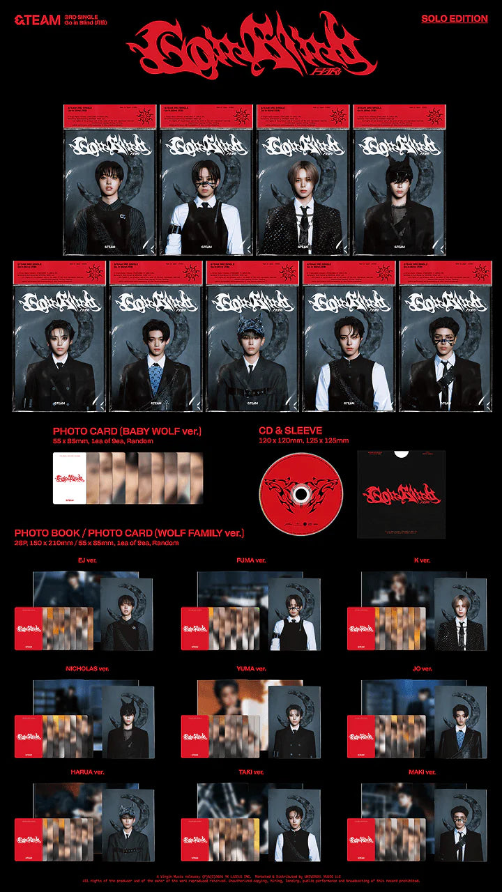 &TEAM - GO IN BLIND (Solo Jacket ver)