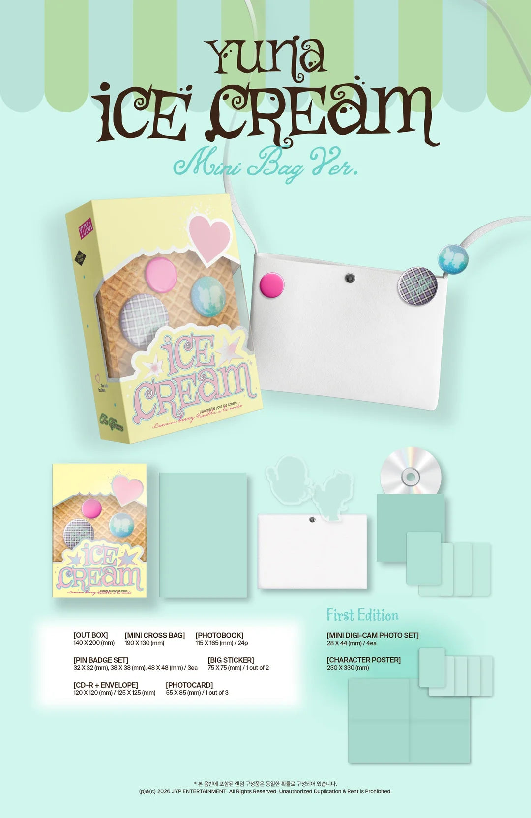 YUNA - ICE CREAM (Mini Bag Ver.)