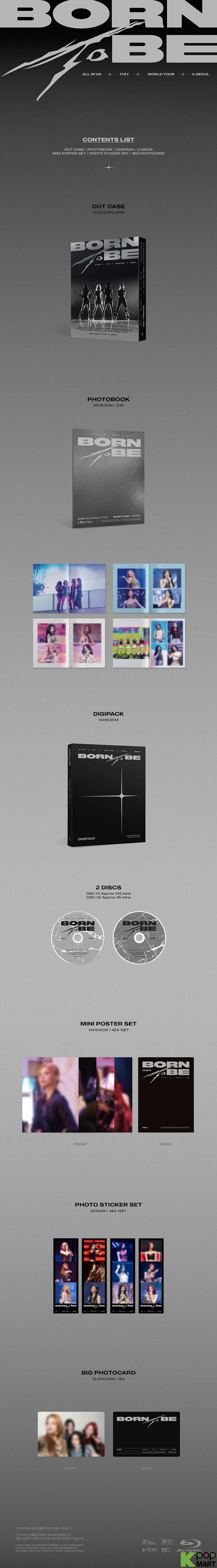 ITZY - 2ND WORLD TOUR BORN TO BE in SEOUL BLU-RAY