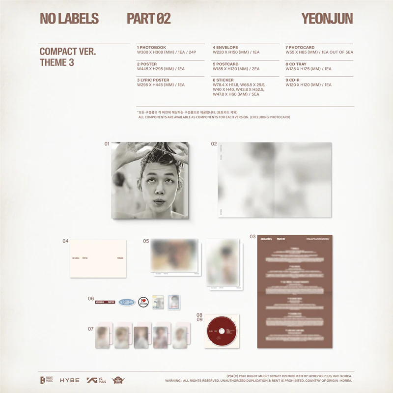 YEONJUN (TXT) - NO LABELS: PART 02 (Compact Ver.)
