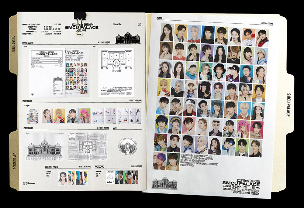 2022 Winter SMTOWN : SMCU PALACE (Portrait Book ver.)