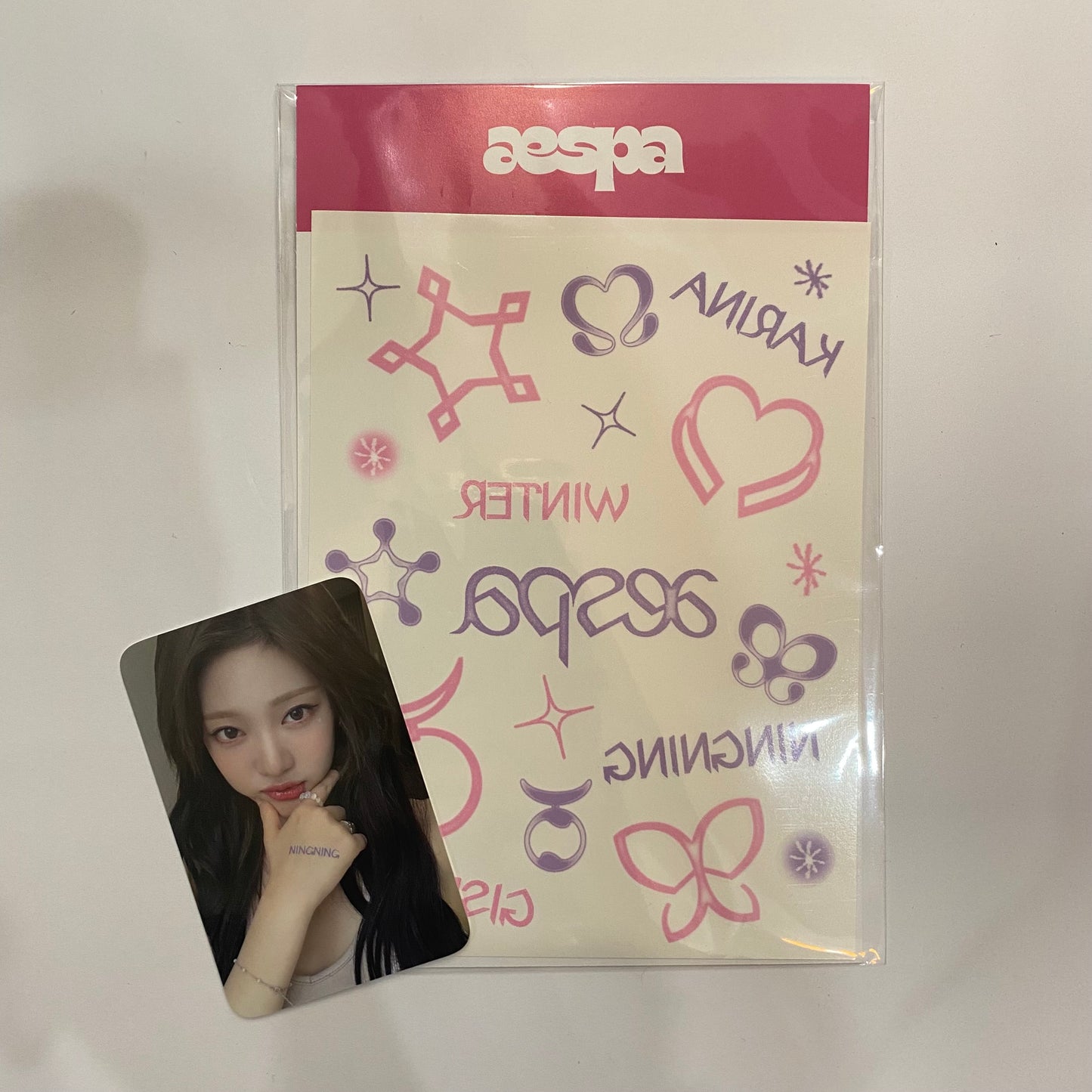 AESPA - Come to My illusion Tattoo Sticker Set