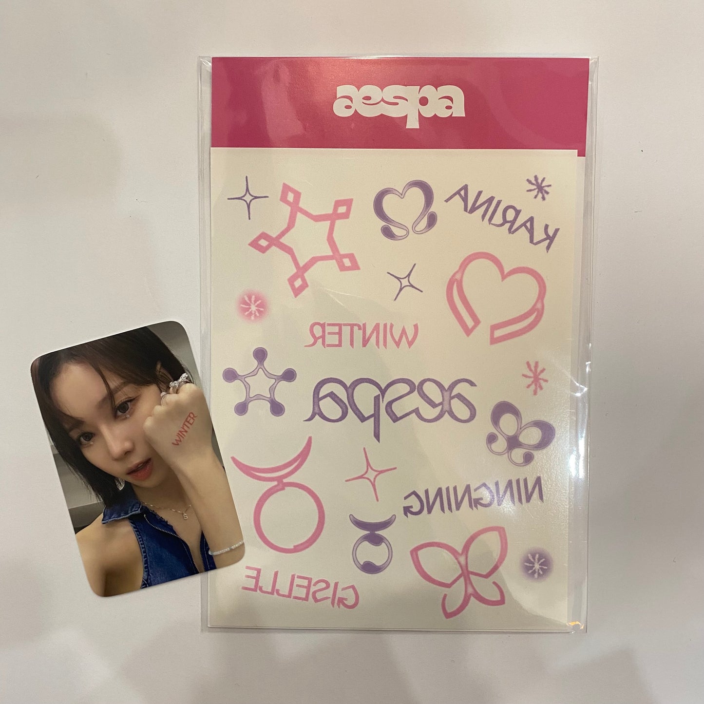 AESPA - Come to My illusion Tattoo Sticker Set