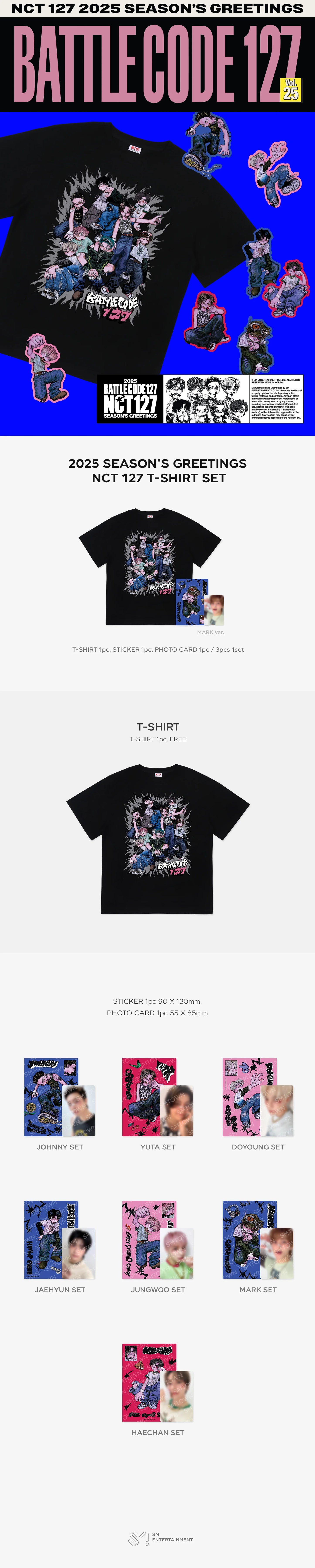 [PRE-ORDER] NCT 127 - [2025 Season's Greetings MD] T-SHIRT