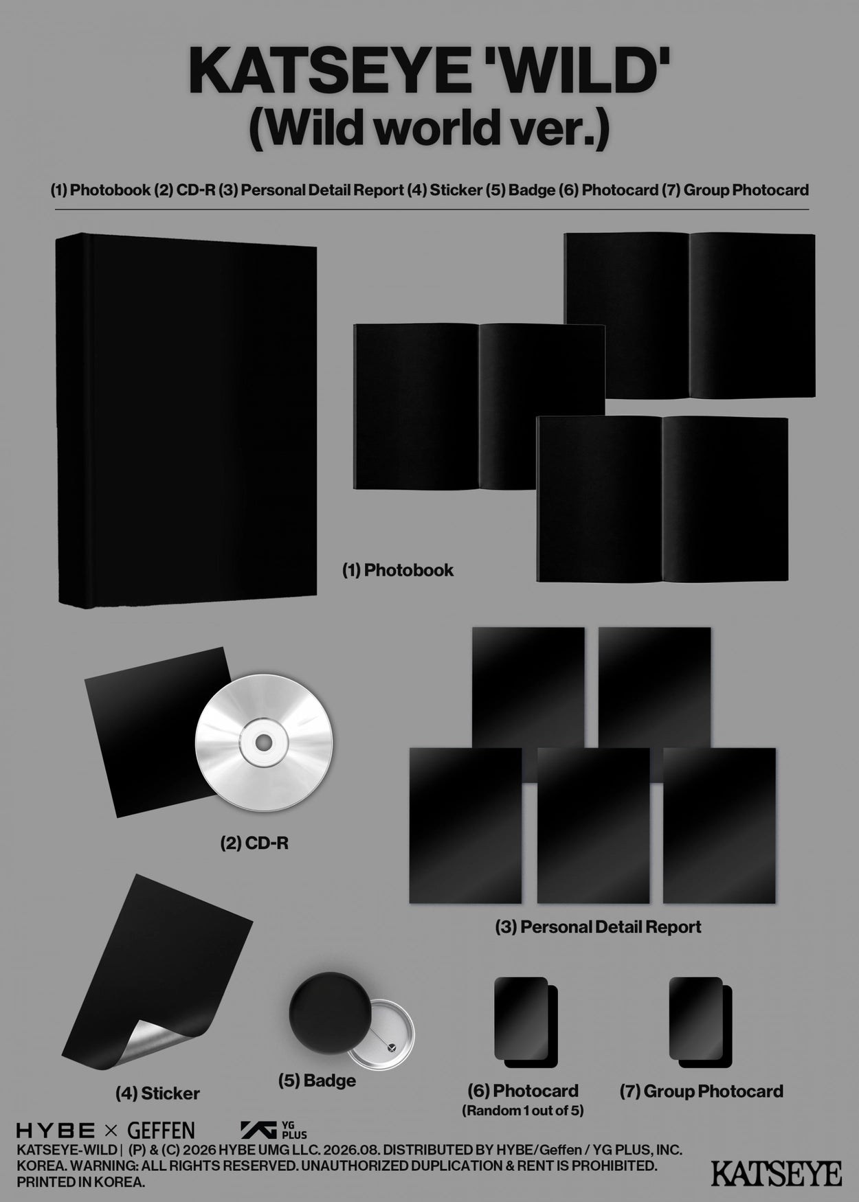 [PRE-ORDER] KATSEYE - WILD (Photobook Ver.)