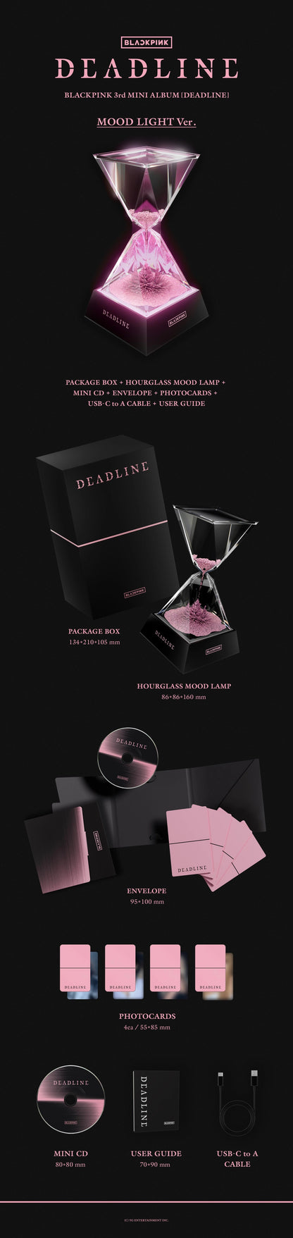 [PRE-ORDER] BLACKPINK - DEADLINE (Mood Light Ver./Limited Ver.)