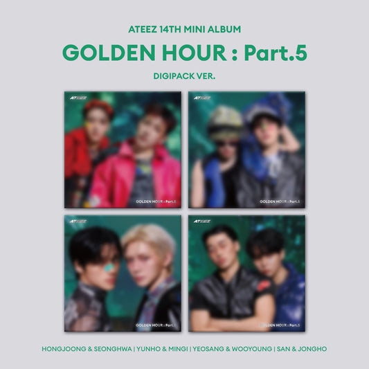 [PRE-ORDER] ATEEZ - GOLDEN HOUR PART.5 (Unit Digipack Ver) [RANDOM]