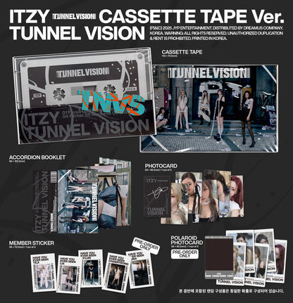 [PRE-ORDER] ITZY - TUNNEL VISION (Cassette Ver.)