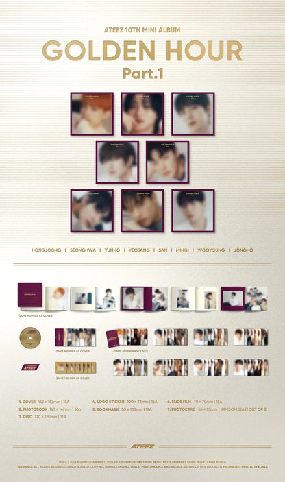 ATEEZ - GOLDEN HOUR PART. 1 (Digipak Ver)