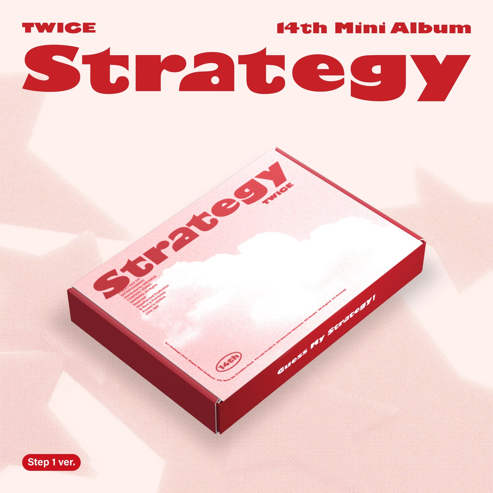 TWICE「STRATEGY(Step1 ver.)」の【封入特典】トレカ2枚等 TWICE - TWICE Strategy アルバム 特典 トレカ 全メンバー