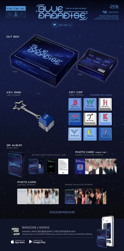 [PRE-ORDER] ZEROBASEONE - BLUE PARADISE (Key Cap Ver)