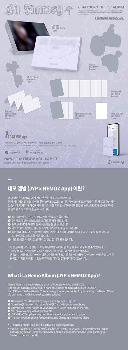 [PRE-ORDER] CHAEYOUNG - LIL FANTASY vol.1 (Platform Nemo ver.)