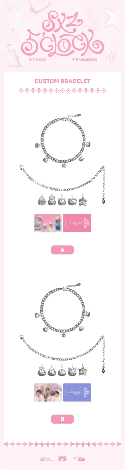 [PRE-ORDER] STRAY KIDS - [SKZ 5'CLOCK MD] SKZOO CHARM BRACELET