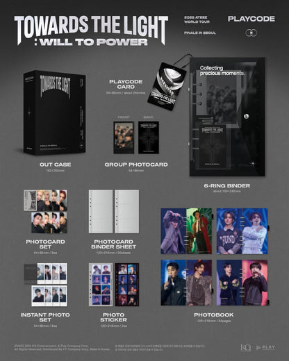 [PRE-ORDER] ATEEZ - 2025 WORLD TOUR [TOWARDS THE LIGHT : WILL TO POWER] FINALE IN SEOUL (PLAYCODE)