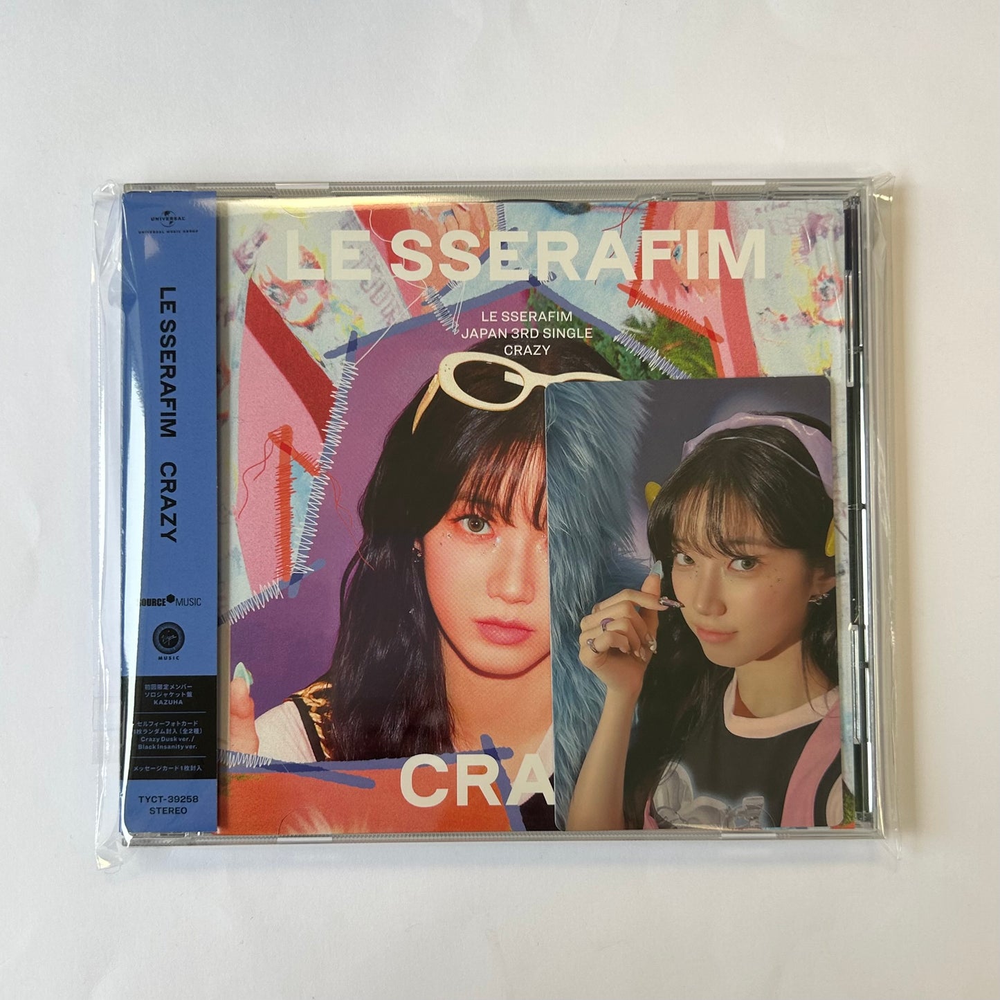 [DAMAGED] LE SSERAFIM - CRAZY [Japanese Album] (Member Jewel Case)