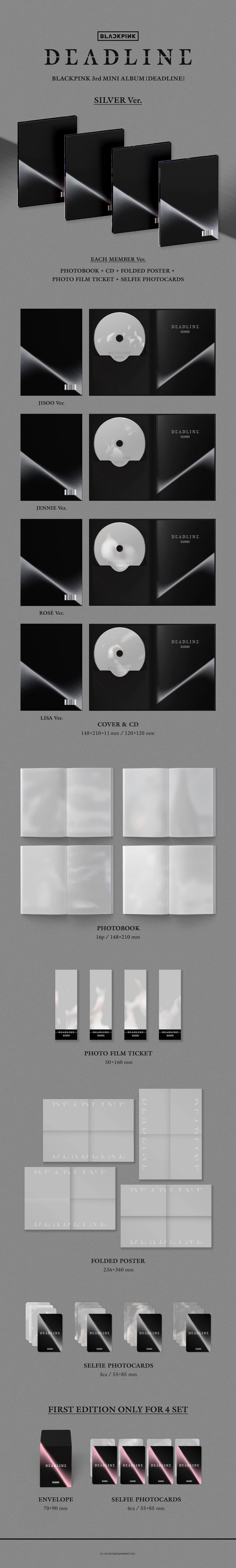 [PRE-ORDER] BLACKPINK - DEADLINE (Silver Ver./Digipack Ver.)
