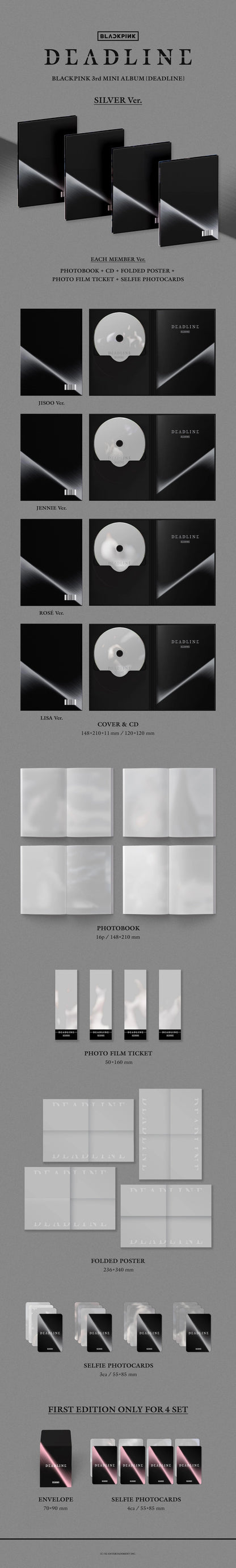 [PRE-ORDER] BLACKPINK - DEADLINE (Silver Ver./Digipack Ver.)