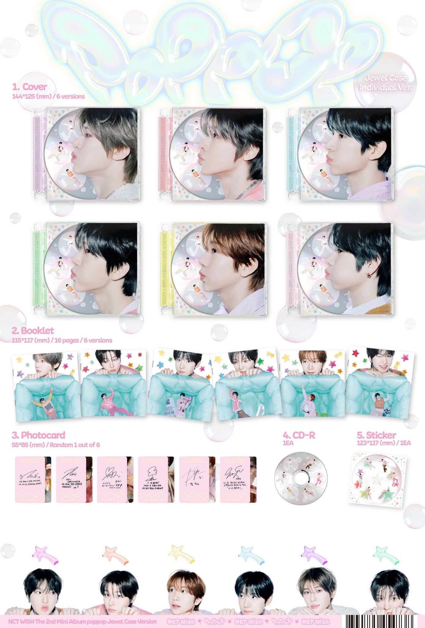 NCT WISH - POPPOP (Jewel Case Ver)
