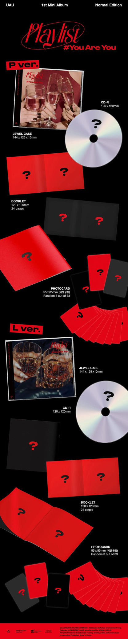 [PRE-ORDER] UAU (Dreamcatcher) - Playlist #You Are You (Jewel Case Ver.)