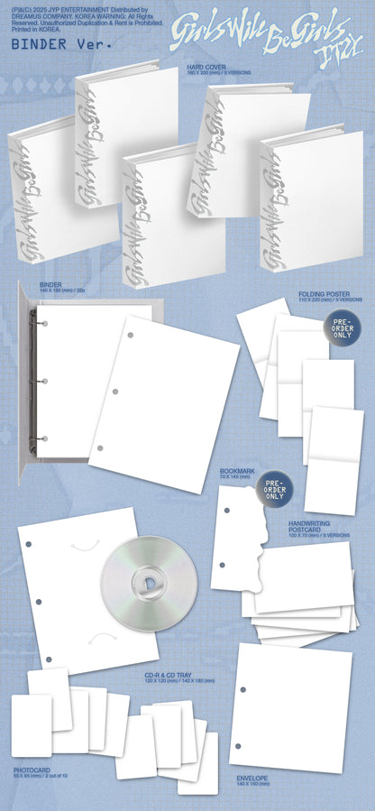 [PRE-ORDER] ITZY - Girls Will Be Girls (Binder Ver)
