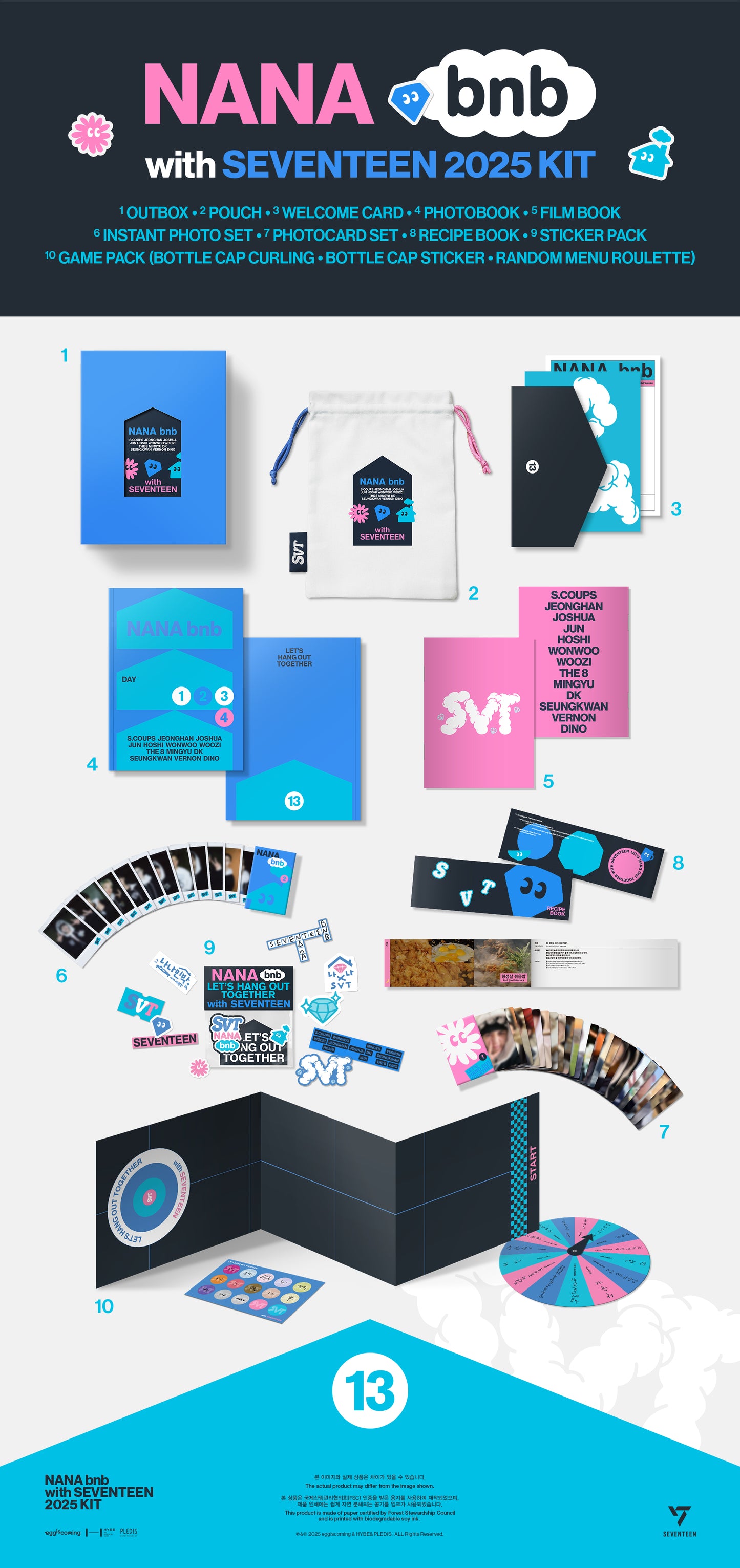 SEVENTEEN - NANA bnb with SEVENTEEN 2025 KIT