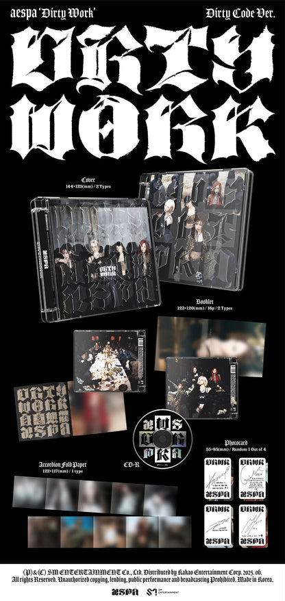 AESPA - Dirty Work [Dirty Code Ver. /Jewel Case Ver.]