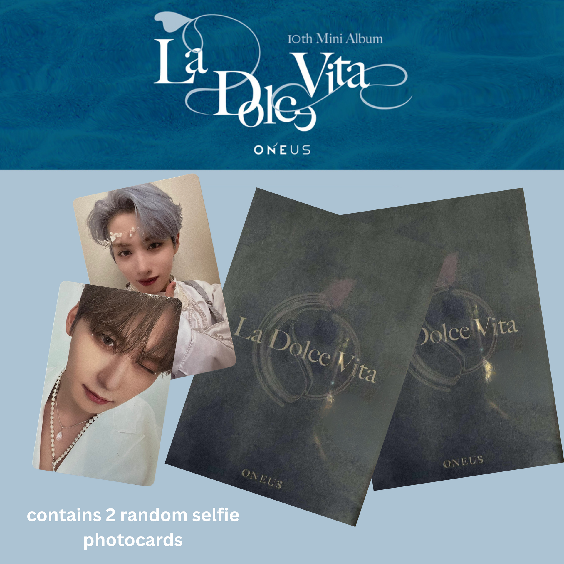 ONEUS 'LA DOLCE VITA' OFFICIAL POP-UP MERCH - Trading Photocards ONEUS 'LA DOLCE VITA' OFFICIAL POP-UP MERCH - Trading Photocards