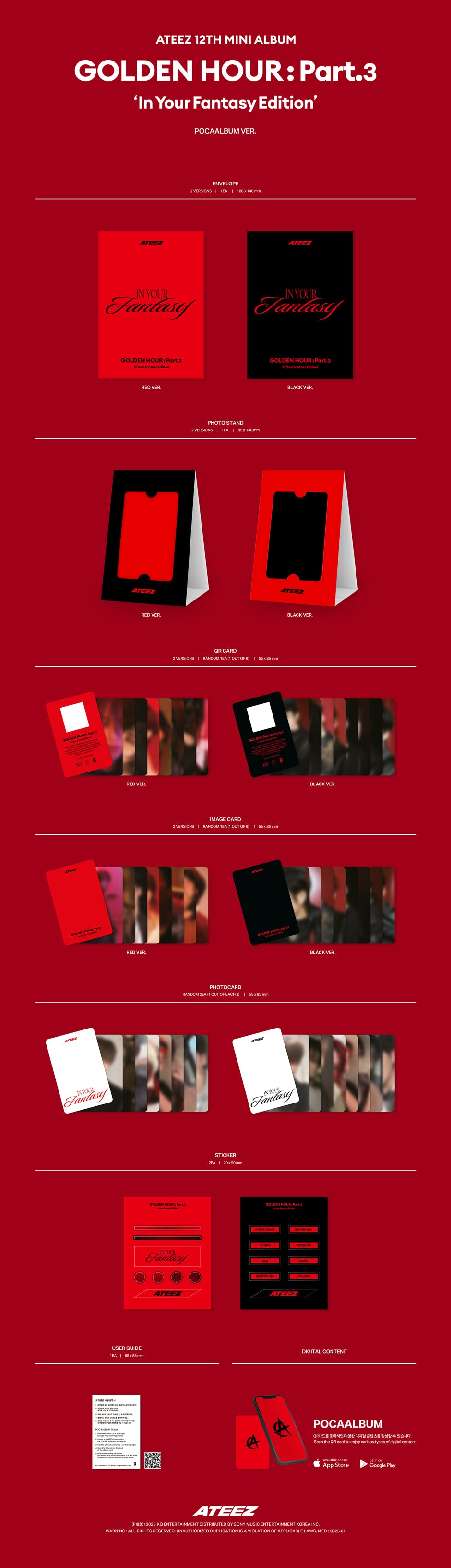 ATEEZ - GOLDEN HOUR : Part.3 'In Your Fantasy Edition' (POCAALBUM