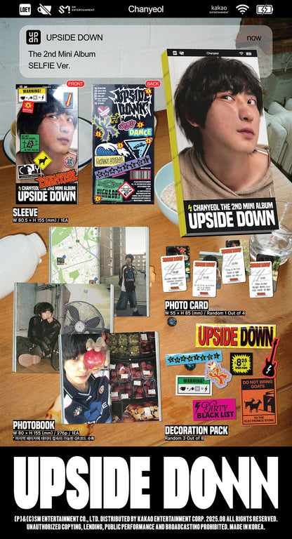 CHANYEOL - Upside Down (Selfie Ver. /SMART ALBUM)