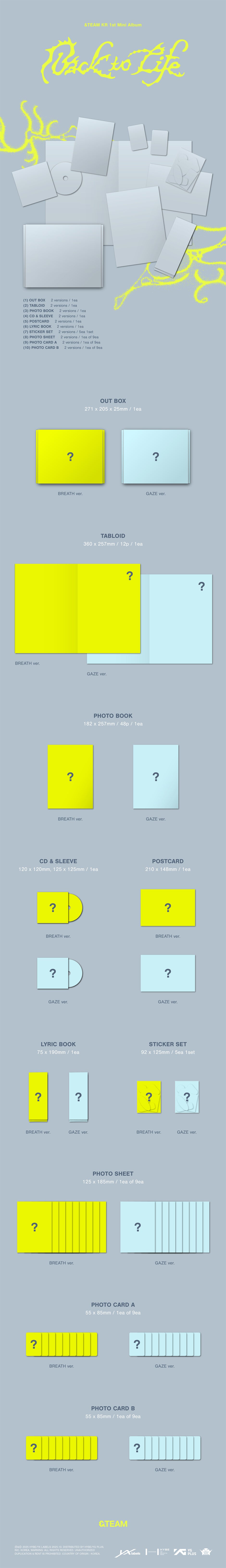 [PRE-ORDER] &TEAM - Back To Life (Photobook Ver.)