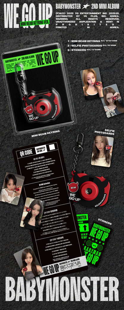 [PRE-ORDER] BABYMONSTER - WE GO UP (MINI BEAM KEYRING Ver.)