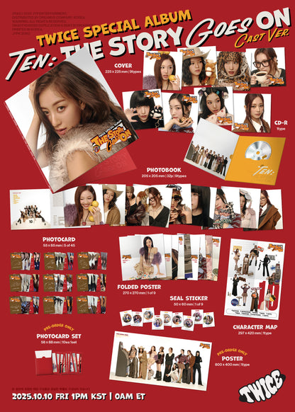 [PRE-ORDER] TWICE - TEN: The Story Goes On (CAST Ver.)