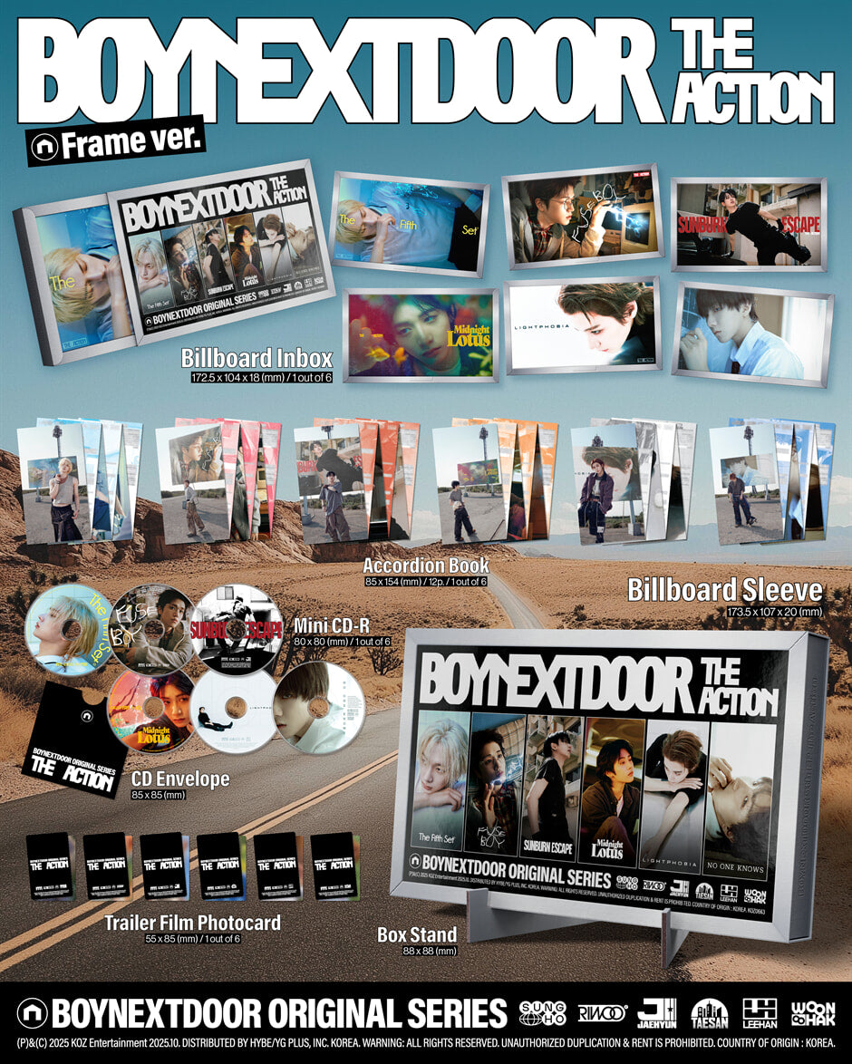 boynextdoor TheAction frame 本体 60枚 未開封 BOYNEXTDOOR - The Action (Frame Ver.) – K Stars