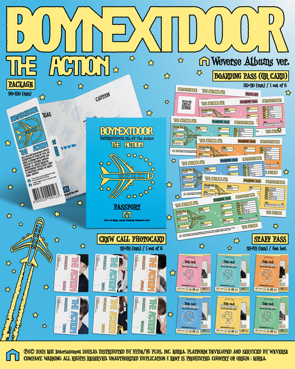 [PRE-ORDER] BOYNEXTDOOR - The Action (Weverse Album Ver.)