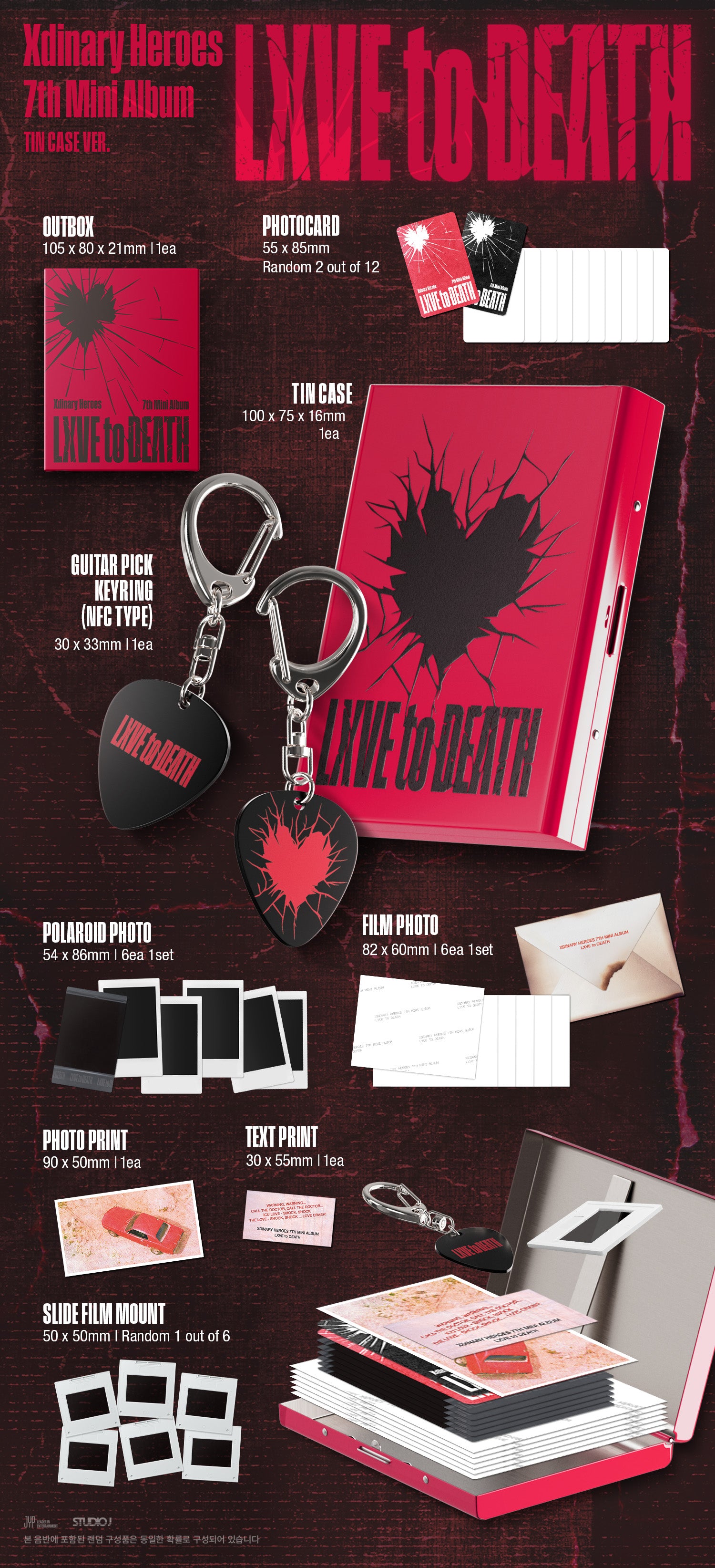 Xdinary Heroes オンライン 1万円特典トレカ ピック o.de Xdinary Heroes - LXVE to DEATH (Tin Case Ver.) – K Stars