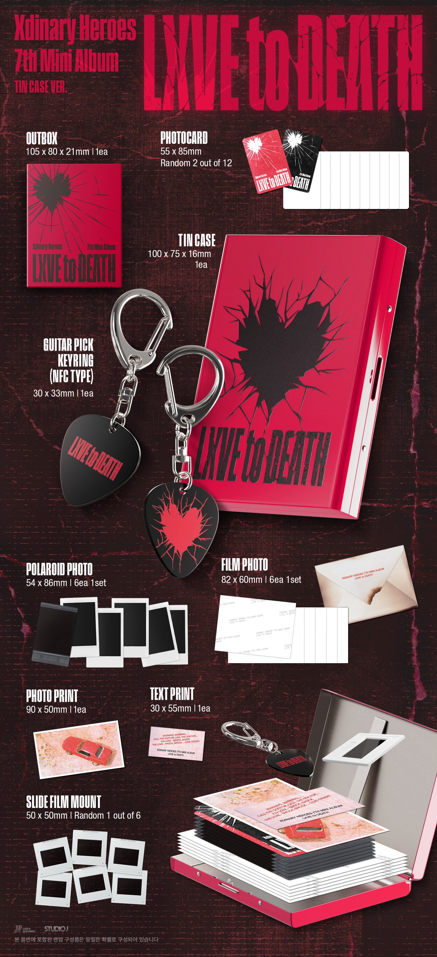 [PRE-ORDER] Xdinary Heroes -  LXVE to DEATH (Tin Case Ver.)
