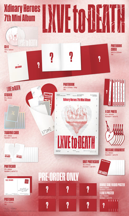 [PRE-ORDER] Xdinary Heroes -  LXVE to DEATH (Photobook Ver.)