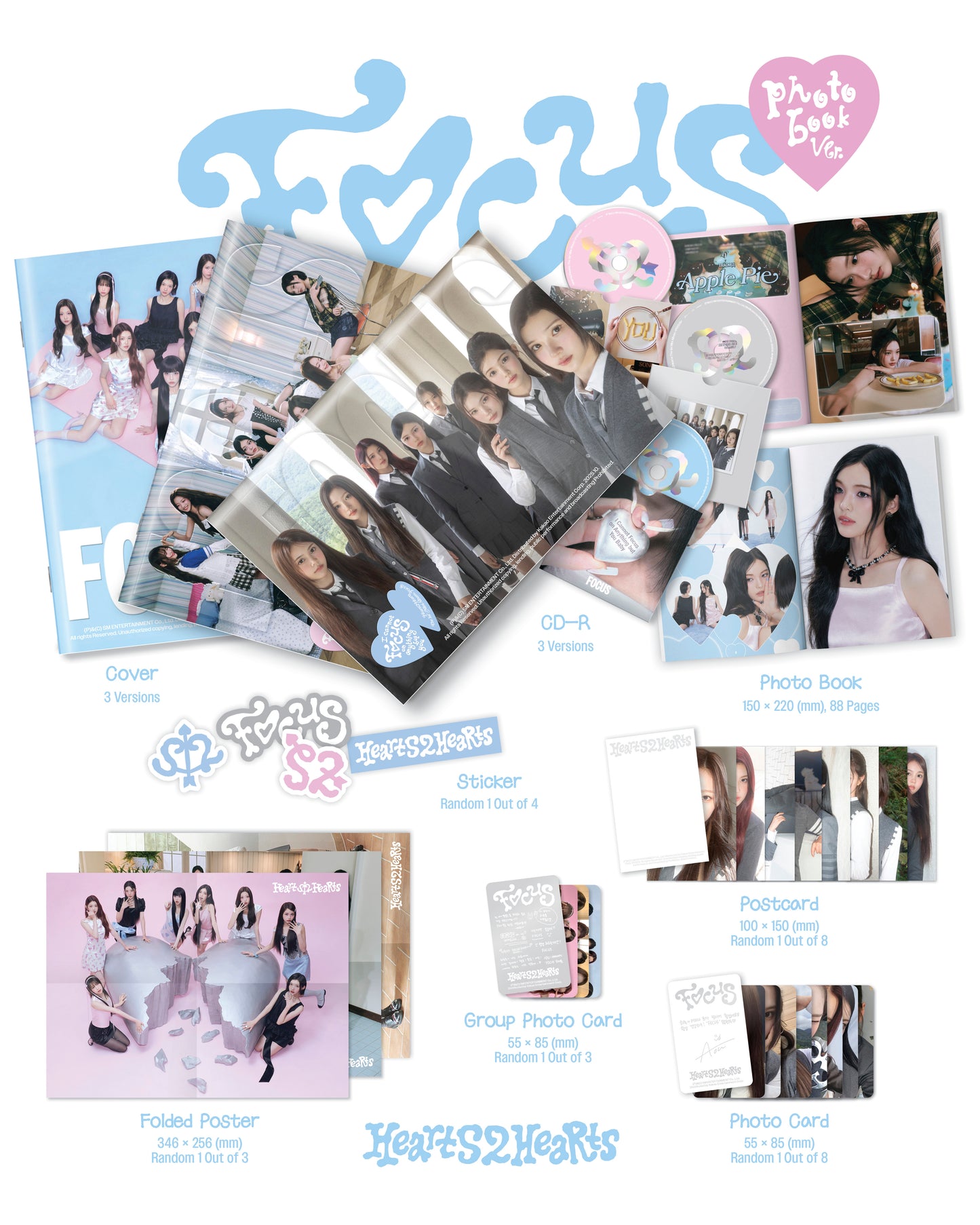 Hearts2Hearts - FOCUS (Photobook Ver.)