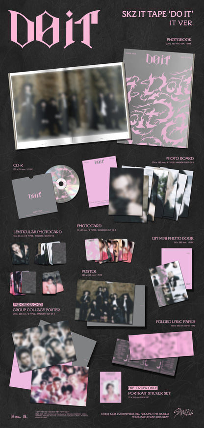 [PRE-ORDER] Stray Kids - SKZ IT TAPE ‘DO IT’ (IT Ver. /Photobook Ver.)