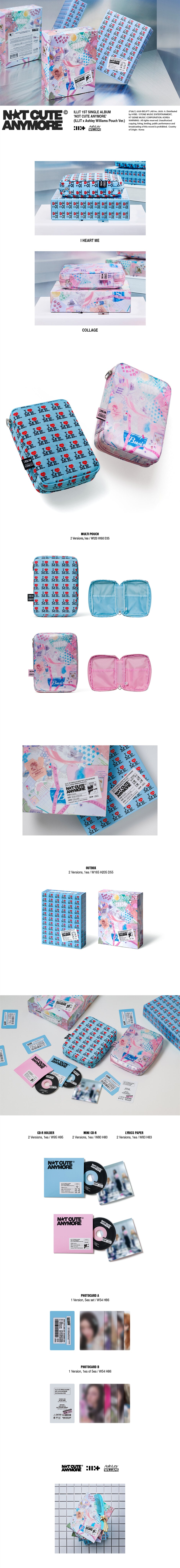 [PRE-ORDER] ILLIT - NOT CUTE ANYMORE (ILLIT x Ashley Williams Pouch Ver.)